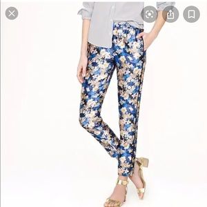 Jcrew collection flower silk track pant